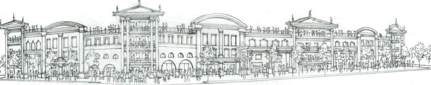 Crossroads: Street elevation study