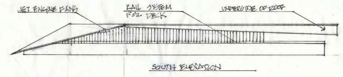 Our Field of Dreams: South elevation sketch