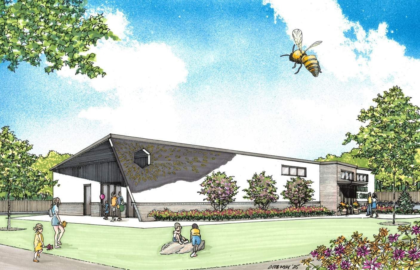 Foxhound Bee Company: Concept rendering by Clem Cizewski