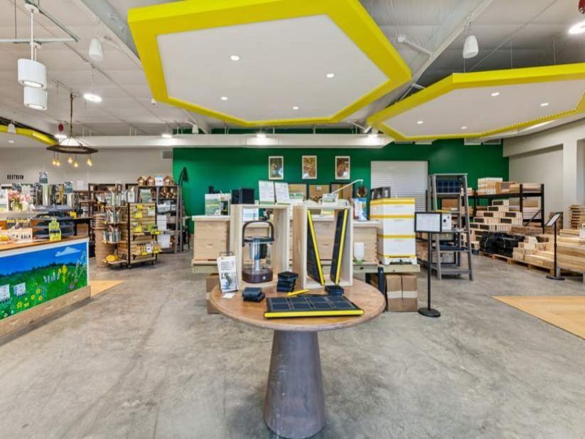Foxhound Bee Company: Retail floor