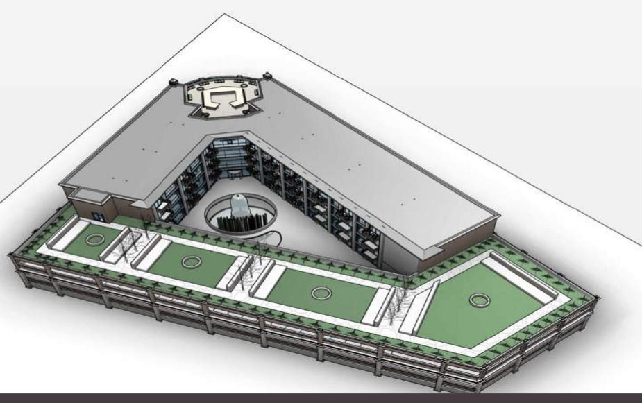 The State Line: Interior courtyard / balcony relationship