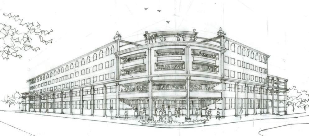 The State Line: Corner perspective sketch